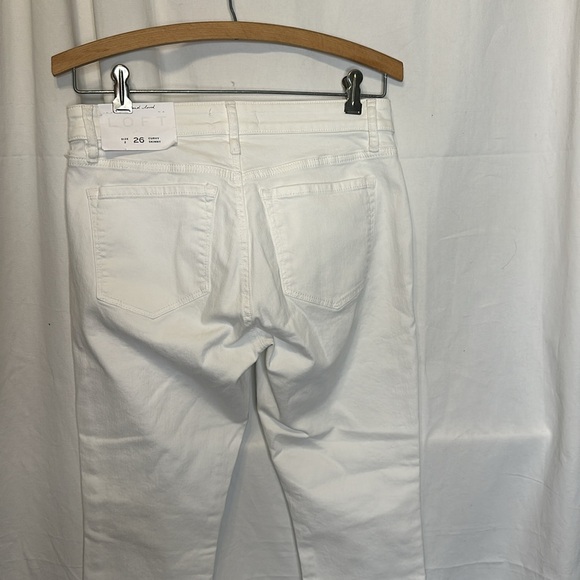 NWT ANN TAYLOR LOFT CURVY SKINNY WHITE JEANS SIZE 26 f17 - Picture 5 of 10